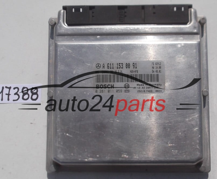 KOMPUTER STEROWNIK SILNIKA MERCEDES BOSCH 0 281 011 059, 0281011059, A 611 153 00 91