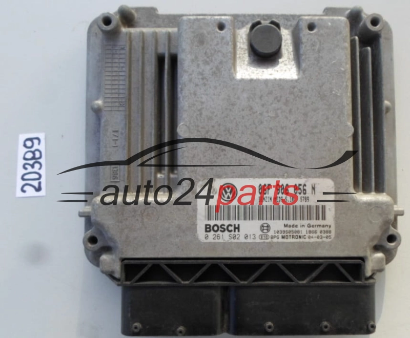 KOMPUTER STEROWNIK SILNIKA VW VOLKSWAGEN TOURAN 2.0 FSI BOSCH 0 261 S02 013, 0261S02013, 06F 906 056 N, 06F906056N, MED9.5.10 