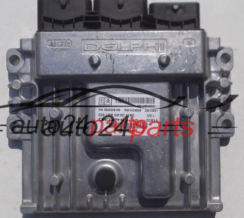 MOTORSTEUERGERÄT ECU STEUERGERÄT CITROEN PEUGEOT 2.0 HDI DELPHI R0414C004B, 28210851, HW 9666098180, DCM3.5