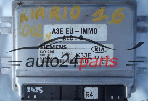 ECU CENTRALITA DE MOTOR KIA RIO 1.3 SIEMENS SIMK42 K33E 18 881 A3E EU 5WY1310E 
