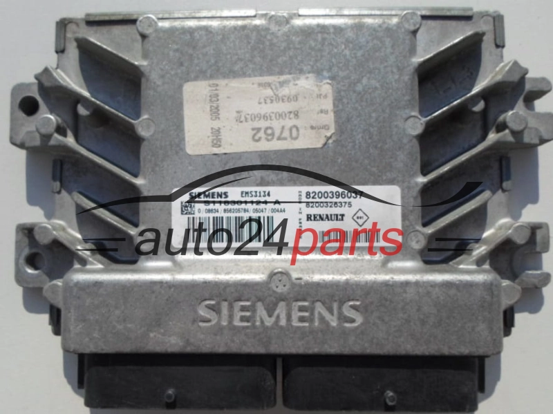 ECU CENTRALITA DE MOTOR  RENAULT KANGOO 1.6 SIEMENS S118301124 A, 8200396037