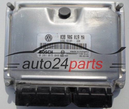 MOTORSTEUERGERÄT ECU STEUERGERÄT  SEAT IBIZA 1.9 TDI BOSCH 0 281 015 048, 038 906 019 MA