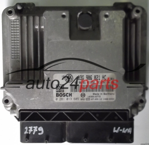 ECU CENTRALITA DE MOTOR VW VOLKSWAGEN GOLF 2.0 TDI 03G906021HC, 03G 906 021 HC, 03G906021AB, 03G 906 021 AB, BOSCH 0281013685, 0 281 013 685, DIESEL EDC16U34 9014 1039S16772