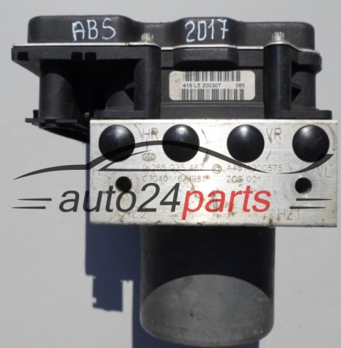 ABS PUMPE BLOCK HYDRAULIKPUMPE STEUERGERAT SMART FORTWO BOSCH 0 265 235 467,  A4514200575