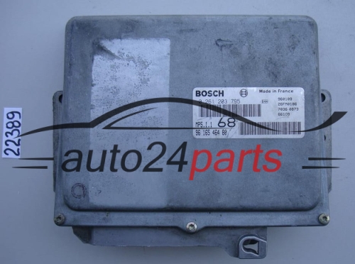 KOMPUTER STEROWNIK SILNIKA PEUGEOT 407 1.8 BOSCH 0 261 203 795, 0261203795, 96 165 464 80, 9616546480