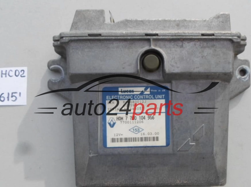 KOMPUTER STEROWNIK SILNIKA RENAULT KANGOO 1.9 D R04080012J, HOM 7700 104 956, HOM7700104956, 7700104956