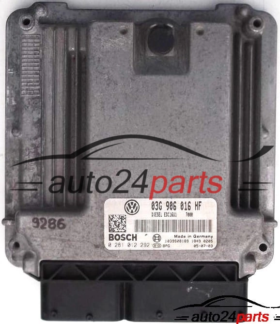 ECU CENTRALITA DE MOTOR SEAT, VW, SKODA OCTAVIA 2.0 TDI, BOSCH 0281012292, 03G906016HF