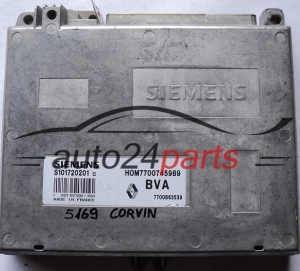ECU CENTRALITA DE MOTOR RENAULT SAFRANE SIEMENS S101720201 C, S101720201C, HOM 7700745989, 7700863539 