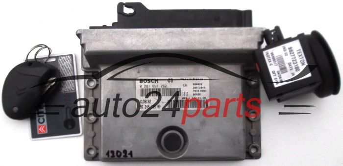 MOTORSTEUERGERÄT ECU STEUERGERÄT CITROEN XANTIA PEUGEOT 406 1.9TD 9624519580 BOSCH 0281001262 XUDBC02 28RTD845