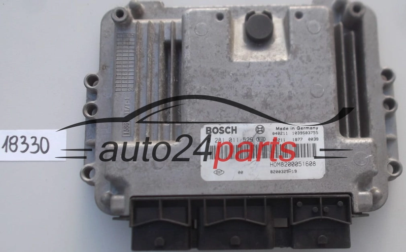 KOMPUTER STEROWNIK SILNIKA RENAULT TRAFIC OPEL VIVARO NISSAN PRIMASTAR 1.9 DCI BOSCH 0 281 011 529, 0281011529, HOM 8200051608, 8200325719, 1039S03755