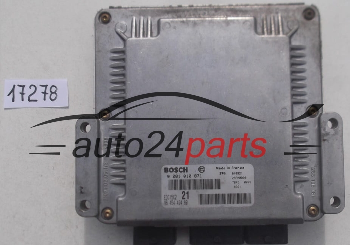 KOMPUTER STEROWNIK SILNIKA CITROEN XSARA 2.0 HDI BOSCH 0281010871, 0 281 010 871, 9645442480