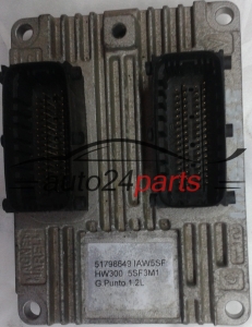 MOTORSTEUERGERÄT ECU STEUERGERAT FIAT GRANDE PUNTO 1.2 Magneti Marelli IAW 5SF3.M1, IAW5SF3M1, 51798649, 61601.098.08, 6160109808 