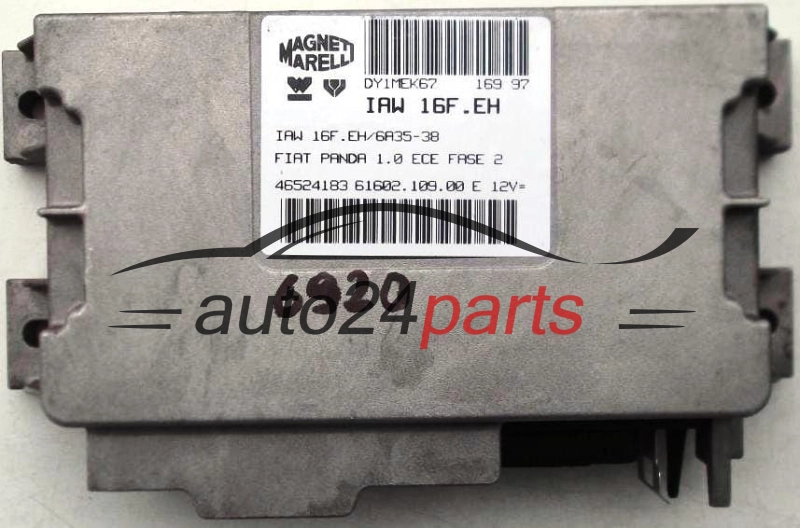 KOMPUTER STEROWNIK SILNIKA FIAT PANDA 1.0 IAW 16F.EH/6A35-38, IAW16FEH, 61602.109.00, 6160210900, 46524183