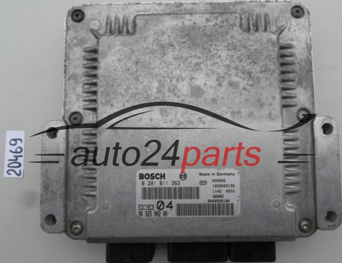 KOMPUTER STEROWNIK SILNIKA PEUGEOT 807 2.2 HDI BOSCH 0 281 011 363, 96 525 902 80