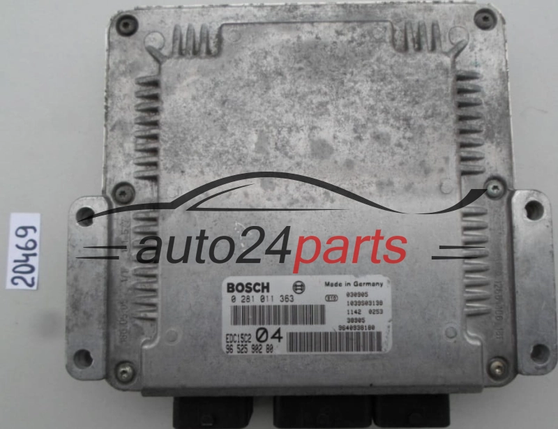 KOMPUTER STEROWNIK SILNIKA PEUGEOT 807 2.2 HDI BOSCH 0 281 011 363, 96 525 902 80