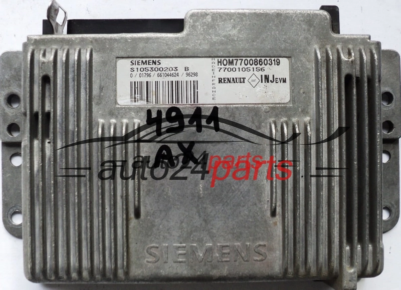 KOMPUTER STEROWNIK SILNIKA RENAULT MEGANE 1.6 SIEMENS S105300203B, HOM7700860319, 7700105156
