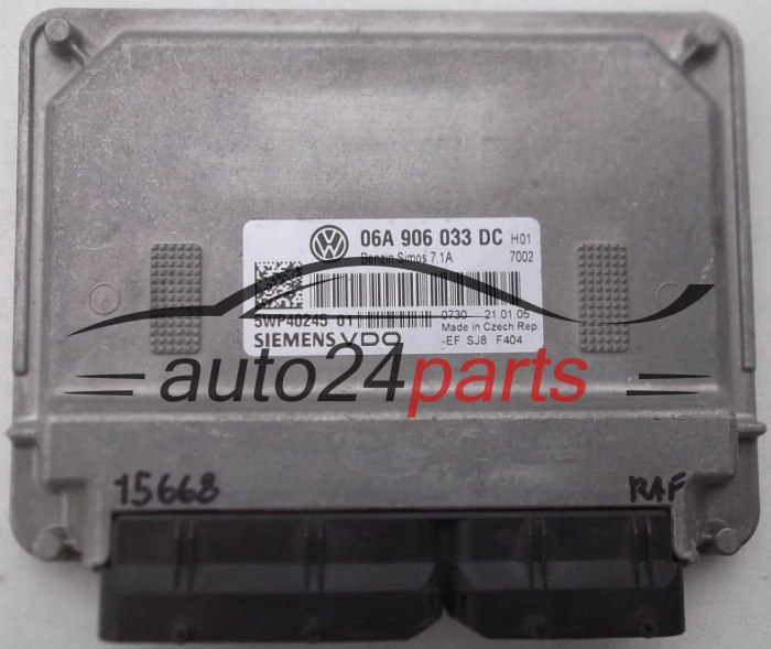 MOTORSTEUERGERÄT ECU STEUERGERAT VOLKSWAGEN SIEMENS VDO 5WP40245 01, 5WP4024501, 06A 906 033 DC, 06A906033DC