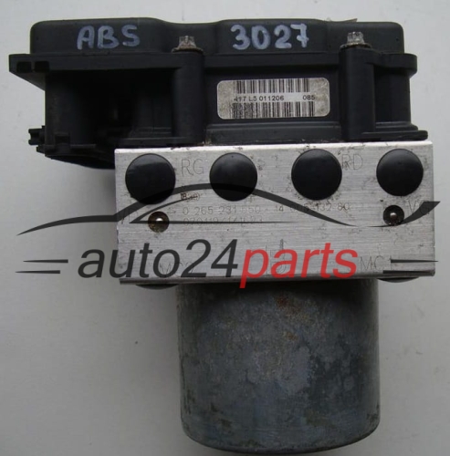 POMPE HYDRAULIQUE ET CALCULATEUR d'ABS CITROEN PEUGEOT BOSCH 0 265 231 550, 0265231550, 1400513280, 0265800427