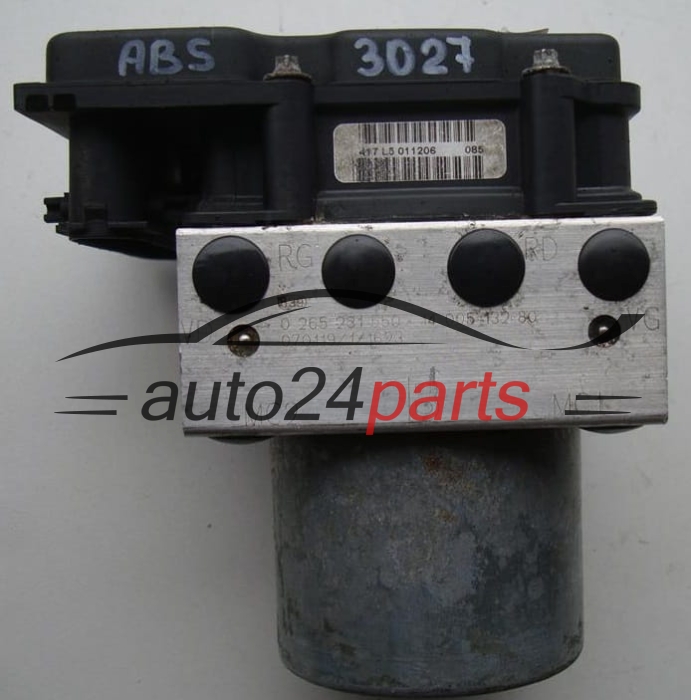 POMPE HYDRAULIQUE ET CALCULATEUR d'ABS CITROEN PEUGEOT BOSCH 0 265 231 550, 0265231550, 1400513280, 0265800427