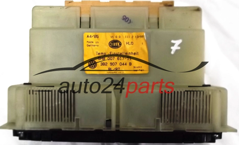 PANEL OGRZEWANIA STEROWNIK NAWIEWU REGULATOR KLIMATRONIK VOLKSWAGEN AUDI A4 B5 GOLF BORA PASSAT 3B2 907 044 B / 3B2907044B / 5HB 007 617-11 / 5HB00761711