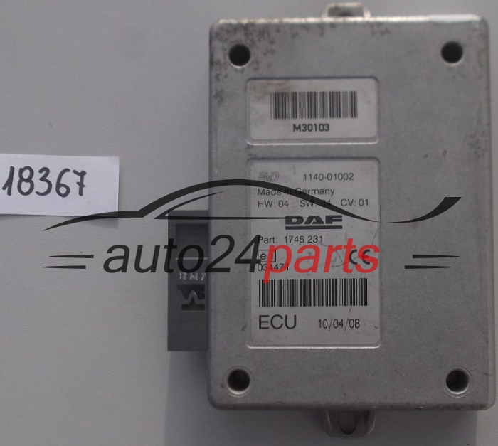 KOMPUTER STEROWNIK SILNIKA DAF XF105 1140-01002, 114001002, 1746231