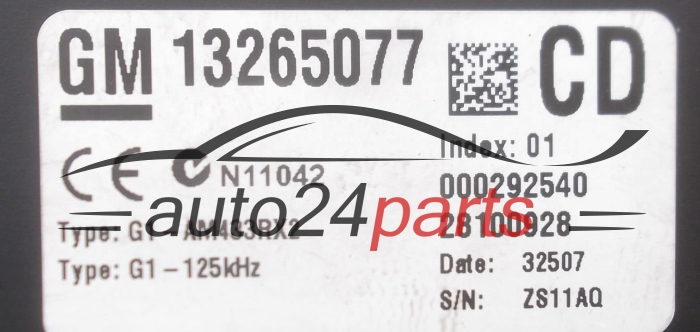 CAJA ELECTRICA DE FUSIBLES Y RELES OPEL CORSA D 13265077 CD, 28100928