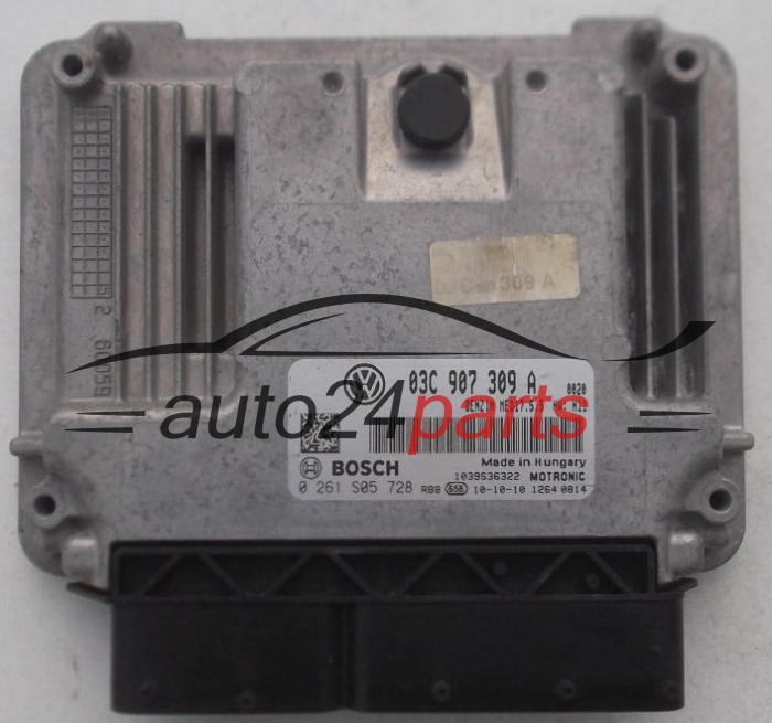 MOTORSTEUERGERÄT ECU STEUERGERÄT  VOLKSWAGEN GOLF 1.4 TSI BOSCH 0 261 S05 728,  03C 907 309 A