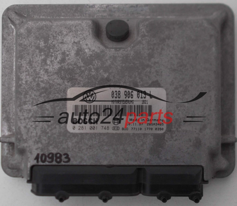ECU CENTRALITA DE MOTOR SEAT AROSA VW VOLKSWAGEN LUPO 1.7 SDI 038 906 013 L, 038906013L, BOSCH 0 281 001 748, 0281001748