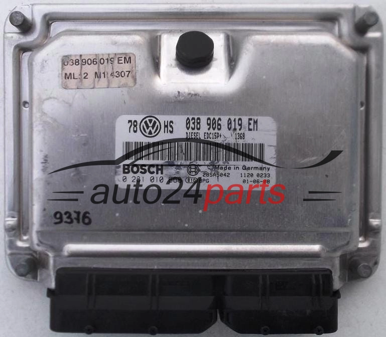KOMPUTER STEROWNIK SILNIKA VW VOLKSWAGEN PASSAT 1.9 TDI BOSCH 0 281 010 668, 0281010668, 038 906 019 EM, 038906019EM