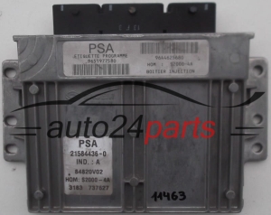 CENTRALITA DE MOTOR PEUGEOT 206 1.4 21584436-0, 9651977580, 9644625680