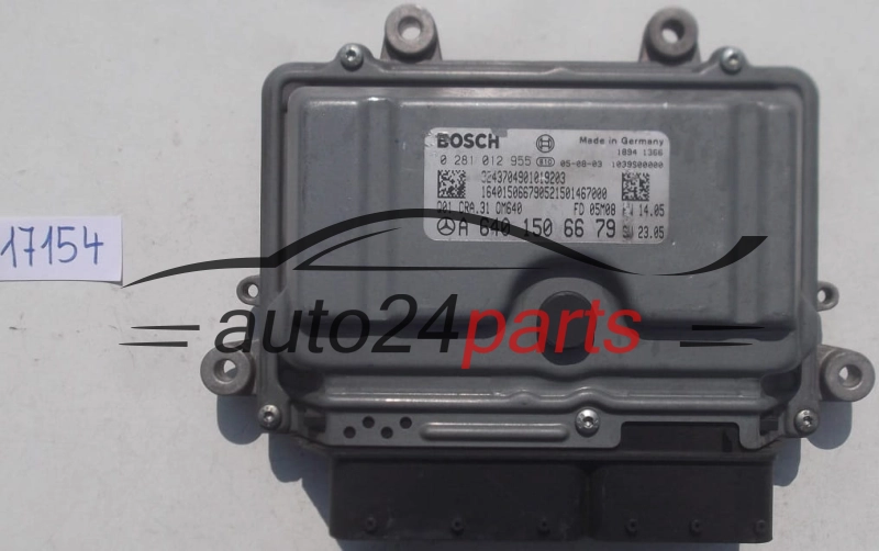 KOMPUTER STEROWNIK SILNIKA MERCEDES W169 A200 2.0 CDI A6401506679