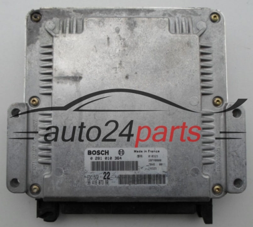 MOTORSTEUERGERÄT ECU STEUERGERÄT CITROEN PEUGEOT 2.0 HDI BOSCH 0 281 010 364,  96 416 073 80
