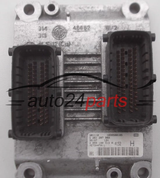 ECU CENTRALITA DE MOTOR FIAT PUNTO 1.2 16V BOSCH 0261207903, 0 261 207 903, 1039S00105, ME73H4F011, 00551803130, 0 055 180 313 0, 551803130 