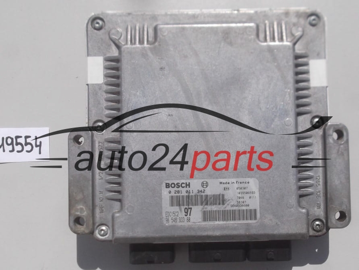 KOMPUTER STEROWNIK SILNIKA CITROEN PEUGEOT 2.0 HDI BOSCH 0 281 011 342,  96 546 933 80