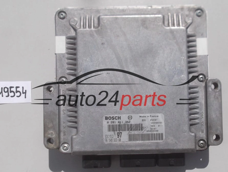 KOMPUTER STEROWNIK SILNIKA CITROEN PEUGEOT 2.0 HDI BOSCH 0 281 011 342,  96 546 933 80