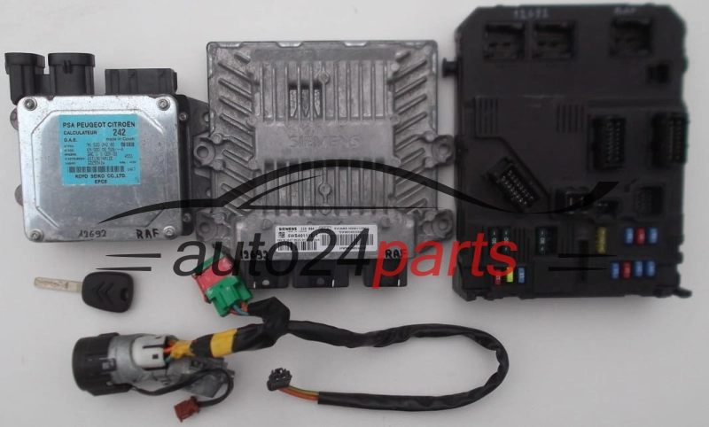 ECU CENTRALITA DE MOTOR CITROEN PEUGEOT  SIEMENS 5WS40111E-T, 5WS40111ET, SW9654925380, HW9648624280, SID804
