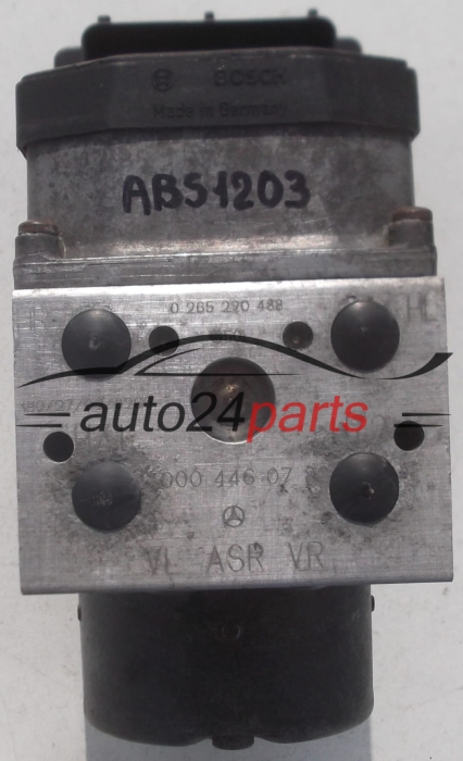 POMPE HYDRAULIQUE ET CALCULATEUR dABS MERCEDES SPRINTER BOSCH 0 265 220 488, 0265220488, A 000 446 07 89, 0004460789, 0 273 004 311, 0273004311