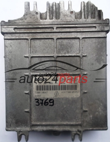 KOMPUTER STEROWNIK SILNIKA RENAULT MEGANE SCENIC 1.9 TDI BOSCH 0281001809, 7700110647, HOM7700105953