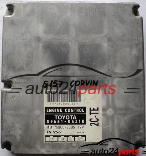 MOTORSTEUERGERÄT ECU STEUERGERAT TOYOTA AVENSIS 2.0 TD DENSO 1758002005, 8966105310