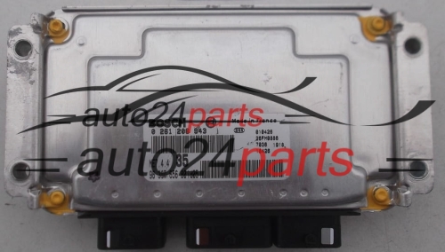 MOTORSTEUERGERÄT ECU STEUERGERÄT PEUGEOT 307 1.6 16V BOSCH 0 261 206 943, 0261206943, 96 387 656 80 i d05, 9638765680id05, 9638765680