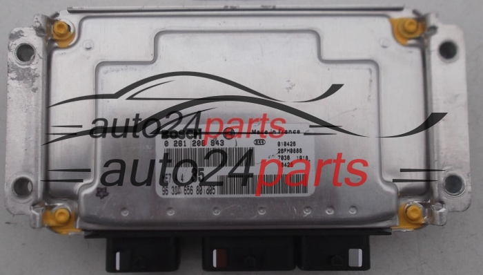 MOTORSTEUERGERÄT ECU STEUERGERÄT PEUGEOT 307 1.6 16V BOSCH 0 261 206 943, 0261206943, 96 387 656 80 i d05, 9638765680id05, 9638765680